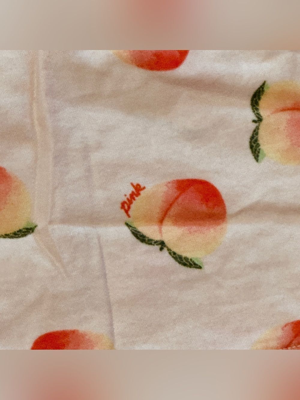 Victoria's Secret PINK Peach Print Boxer Sleep Shorts Pink Peach Medium - Picture 4 of 11